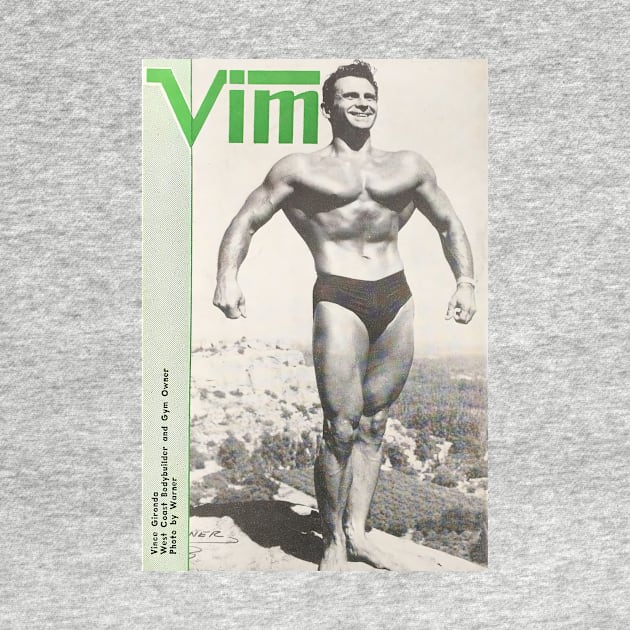 VIM Physique Magazine - Vintage Physique Muscle Male Model Magazine Cover by SNAustralia